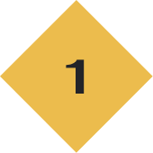 A yellow diamond with the number 1 in black.