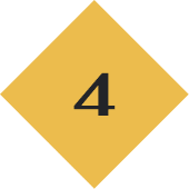 A yellow diamond with the number four in black.